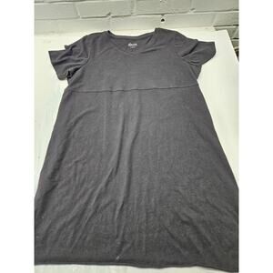 D&co Womens Black V Neck Dress Size L